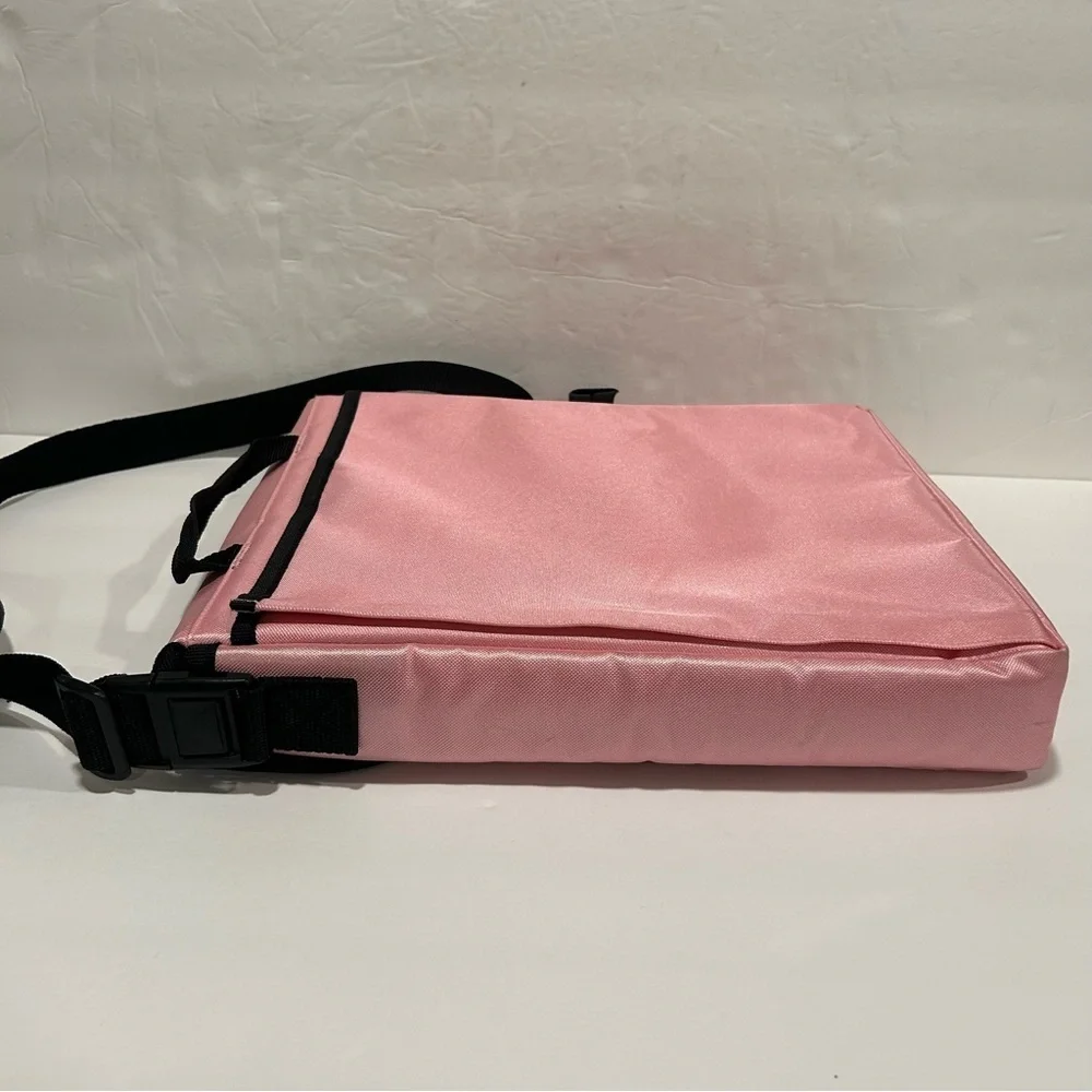 eBags Laptop Messenger Bag, Dual Pockets, Pink Breast Cancer, Adjustable Strap